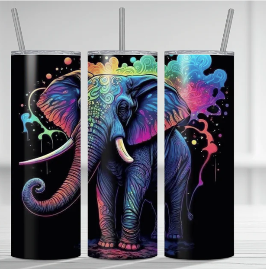 20oz Insulated Skinny Tumbler - Elephant