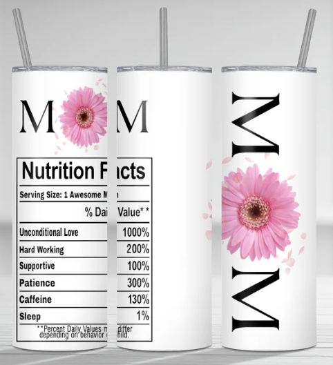 20oz Insulated Skinny Tumbler - Mom Nutrition